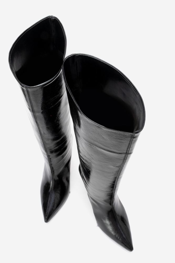 kadin-ince-topuklu-cizme-SIYAH KIRIŞIK-ERC800-0101809_0